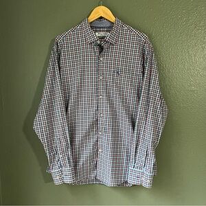 Siesta Key Check Island Zone Stretch Shirt Men’s Large Button Down Shirt